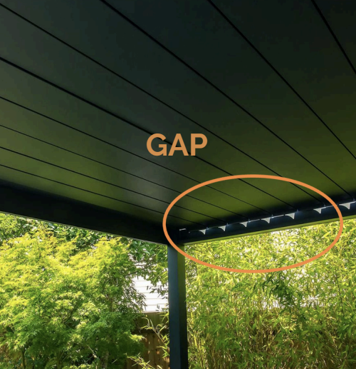 Comparison of gap and gapless louvers